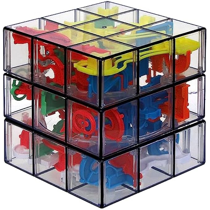 RUBIKS PERPLEXUS FUSION 3X3 GRAVITY 3D MAZE BRAIN TEASER PUZZLE BALL | ANXIETY RELIEF ITEMS COOL STUFF | SENSORY TOYS FOR ADULTS & KIDS AGES 8+ - Image 1